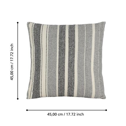 Eglo 420003 - Декоративна подушка CHEVERY 45x45 см, сіра