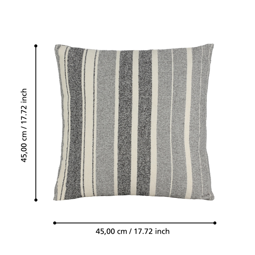 Eglo 420003 - Декоративна подушка CHEVERY 45x45 см, сіра