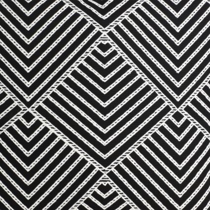 Eglo - Декоративна подушка 45x45 см чорний/білий