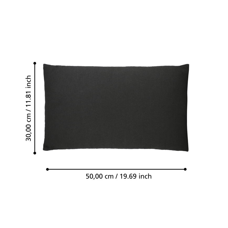 Eglo 420023 - Декоративная подушка ILES 30x50 см чёрная