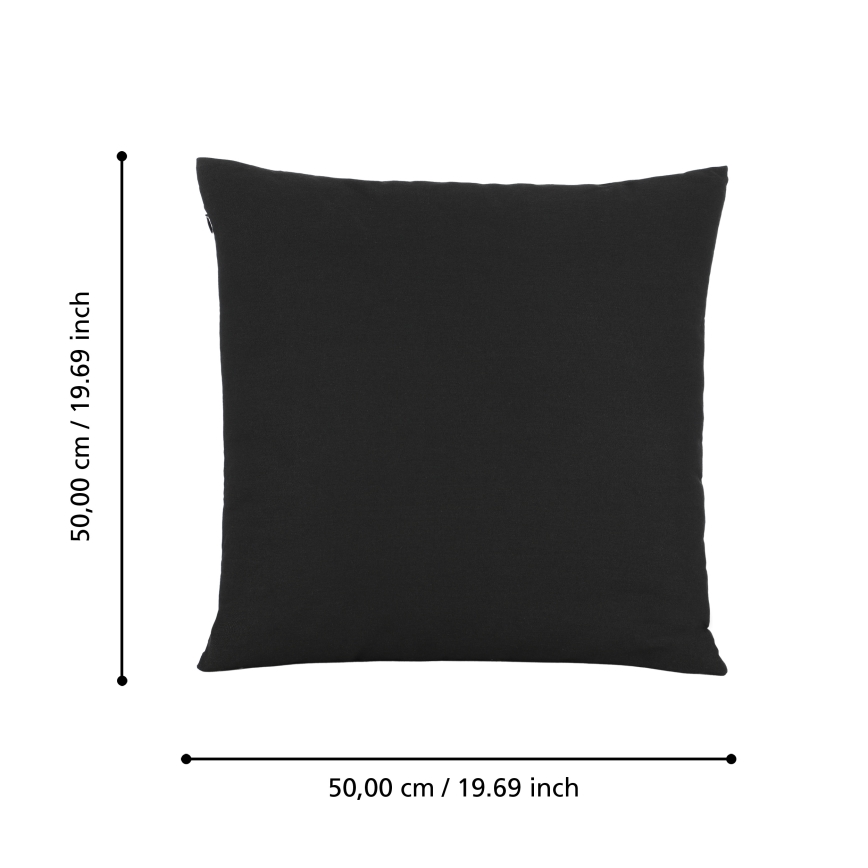 Eglo 420024 - Декоративна подушка ILES 50x50 см чорна