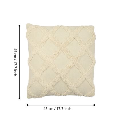 Eglo 420058 - Декоративна подушка CHEVERY 45x45 cm кремова