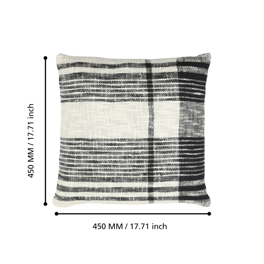 Eglo 420061 - декоративна подушка CHEVERY 45x45 см, кремова/чорна