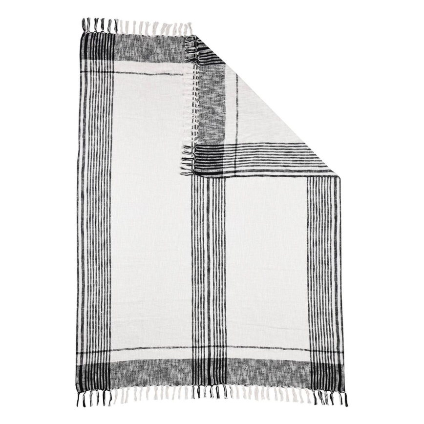 Eglo 420063 - Покривало на ліжко CHEVERY 170x130 cm біле/сіре
