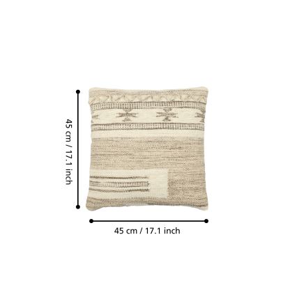 Eglo 420071 - Декоративная подушка CHEVERY 45×45 см бежевого цвета