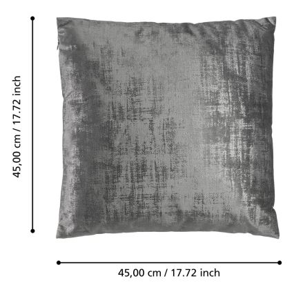 Eglo - Декоративная подушка 45x45 см серый