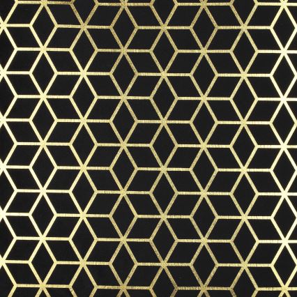 Eglo - Декоративна подушка 45x45 см чорний/золотий