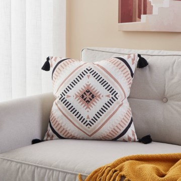 Eglo 420079 - Декоративная подушка CHEVERY 45x45 см бежевый/чёрный