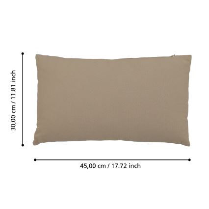 Eglo 420082 - Декоративна подушка ILES 30x45 см коричнева