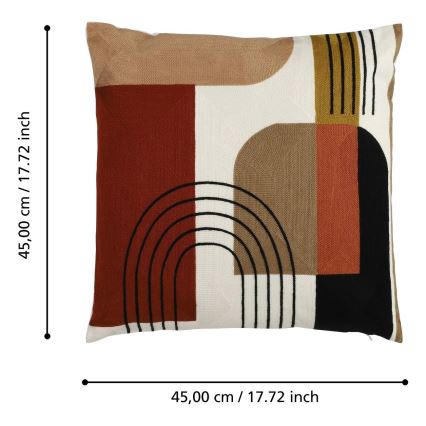 Eglo - Декоративная подушка 45x45 см красочный