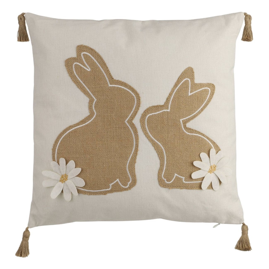 Eglo 420097 - Декоративна подушка CHEVERY 45x45 см бежева/коричнева