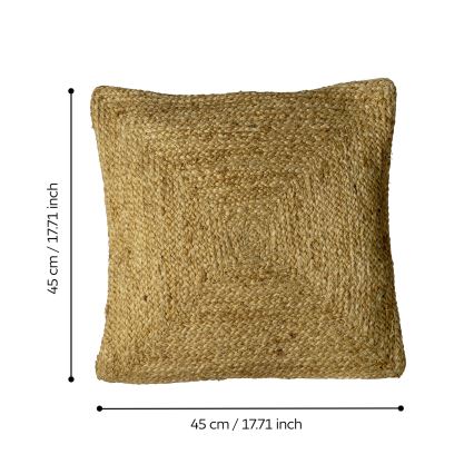 Eglo 420106 - Декоративна подушка COTABATO 45x45 cm коричнева