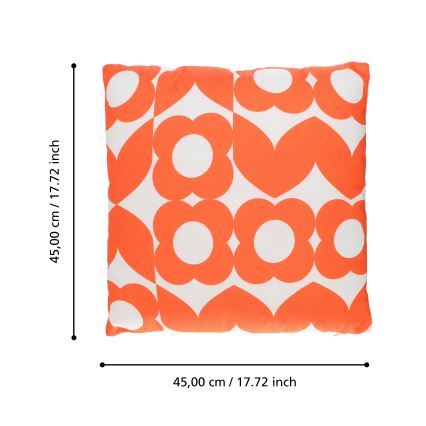 Eglo 420247 - Декоративна подушка TSUNAN 45x45 см помаранчева