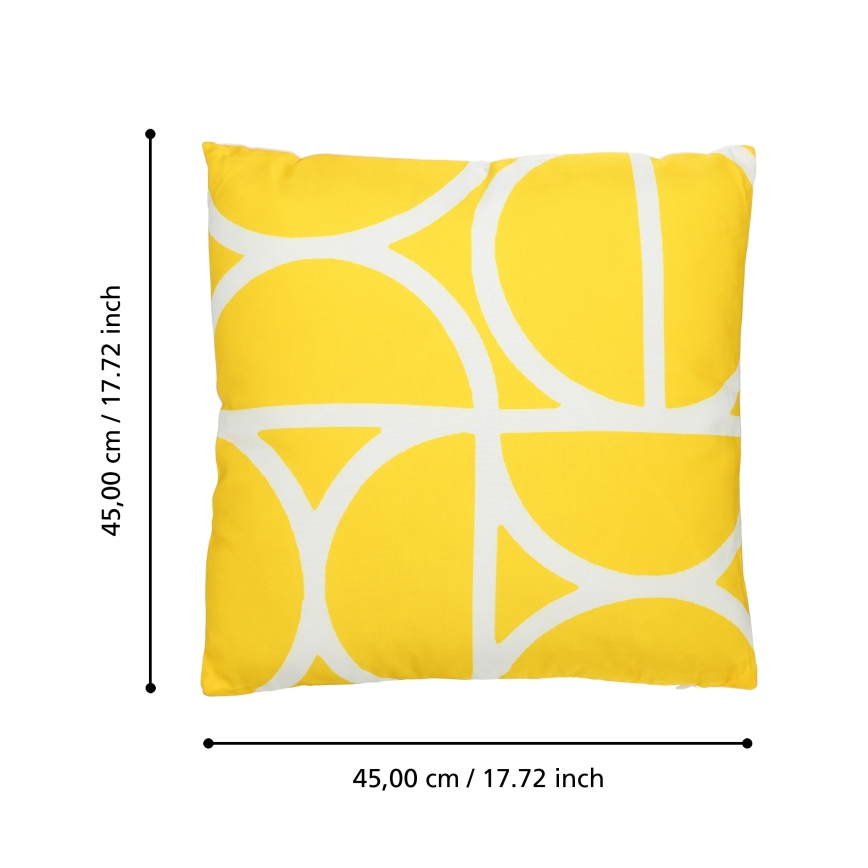 Eglo 420248 - декоративна подушка TSUNAN 45x45 cm жовта