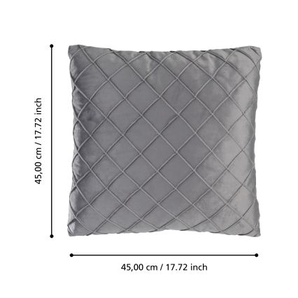 Eglo 420254 - Декоративна подушка SHOURA 45x45 см сіра