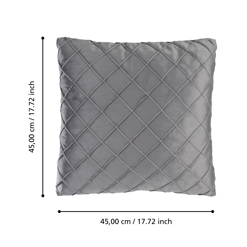 Eglo 420254 - Декоративна подушка SHOURA 45x45 см сіра