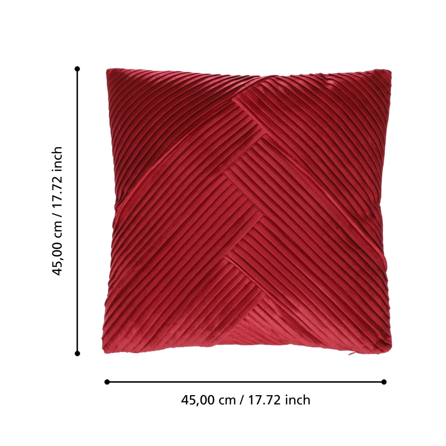 Eglo 420265 - Декоративна подушка SHOURA 45x45 см червона