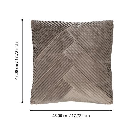 Eglo 420266 - Декоративна подушка SHOURA 45x45 см, коричнева