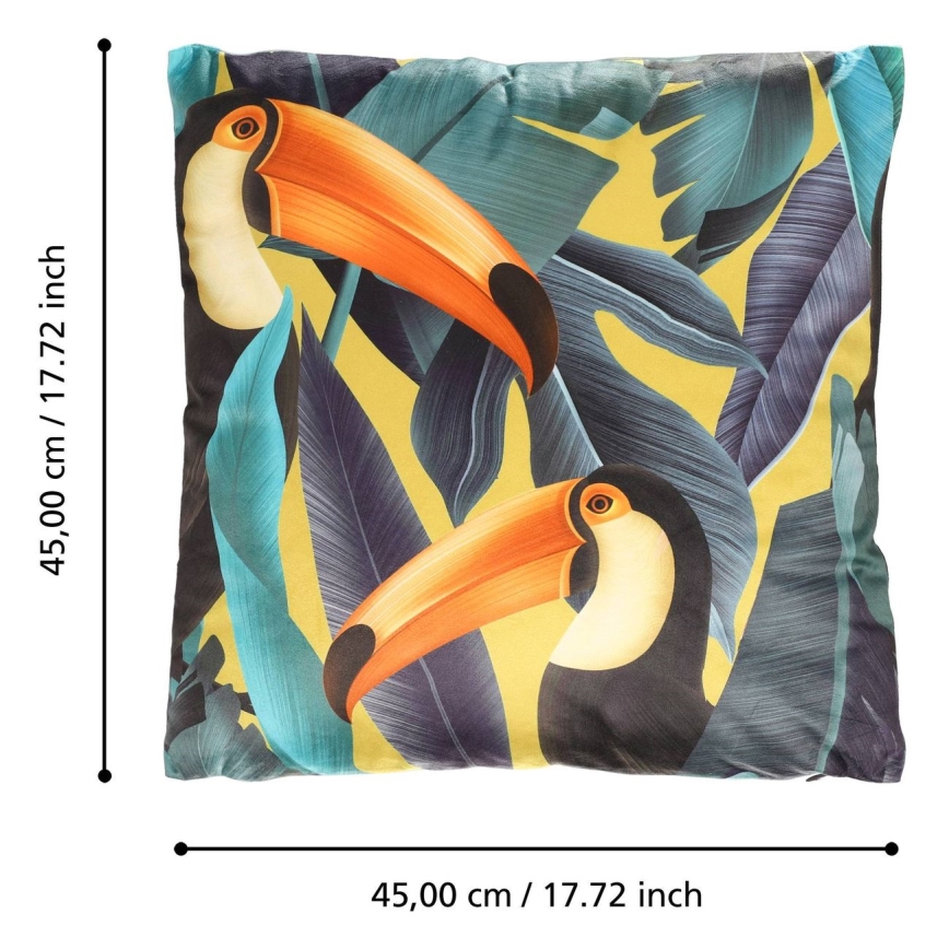Eglo - Декоративная подушка 45x45 см красочный