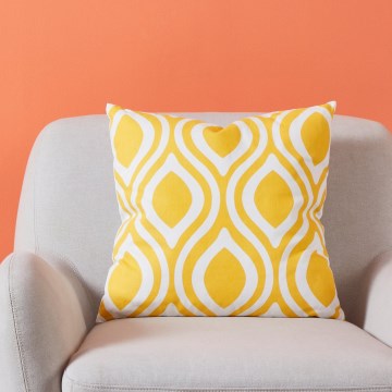 Eglo 420293 - Декоративна подушка CHEVERY 45x45 см жовта