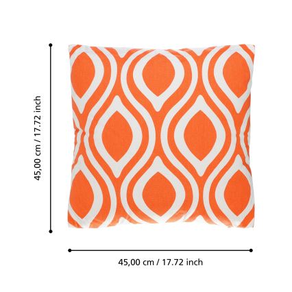 Eglo 420295 - Декоративная подушка CHEVERY 45x45 см, оранжевая