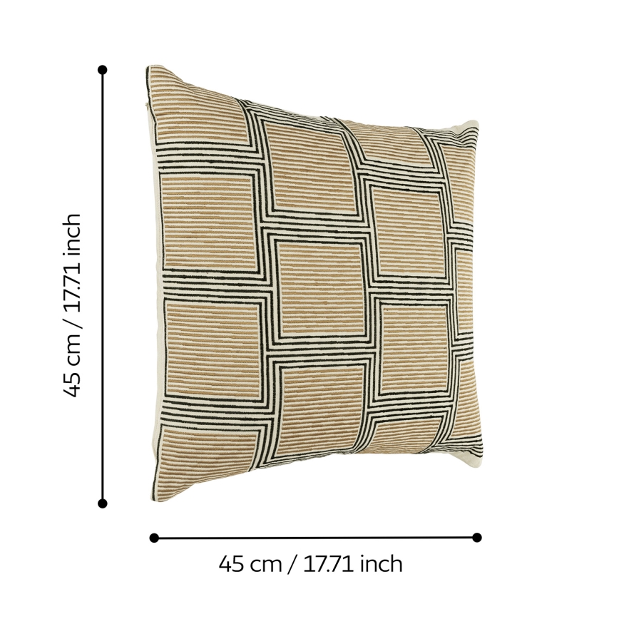 Eglo 420308 - Декоративна подушка CHEVERY 45x45 см коричнева