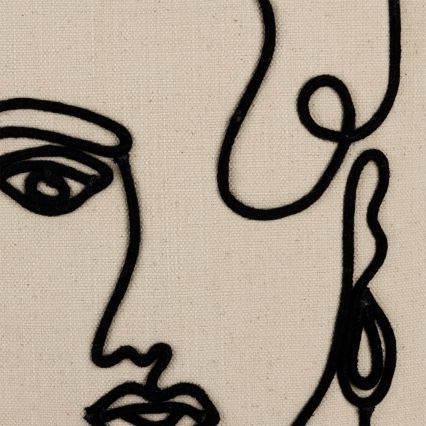 Eglo 420329 - Декоративная подушка CHEVERY 45x45 см кремовая/черная