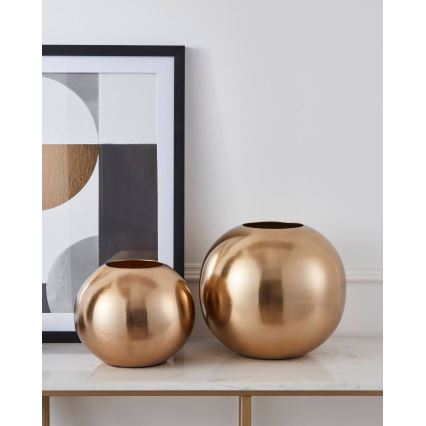 Eglo - Металлическая ваза 22,5x25 см золотистый