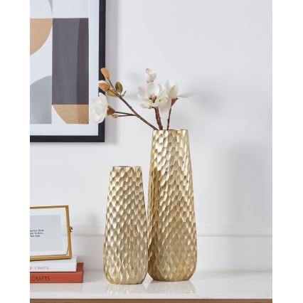 Eglo - Металлическая ваза 40,5x14 см золотистый