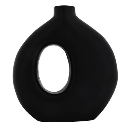 Eglo - Деревянная ваза 16,5x18 см черный