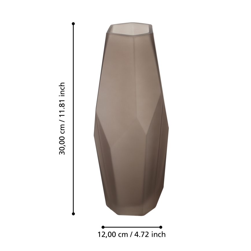 Eglo 421345 - Стеклянная ваза CLONONY 30x12 см, коричневая