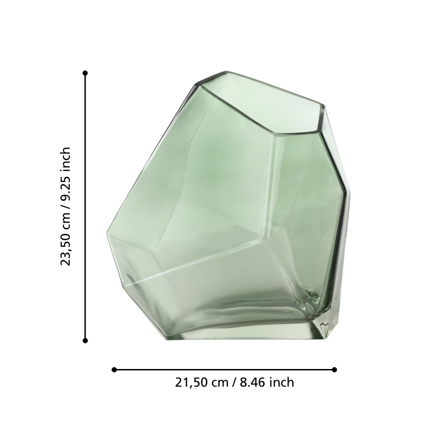 Eglo 421348 - Скляна ваза CLONONY 23,5x15x21,5 см зелена