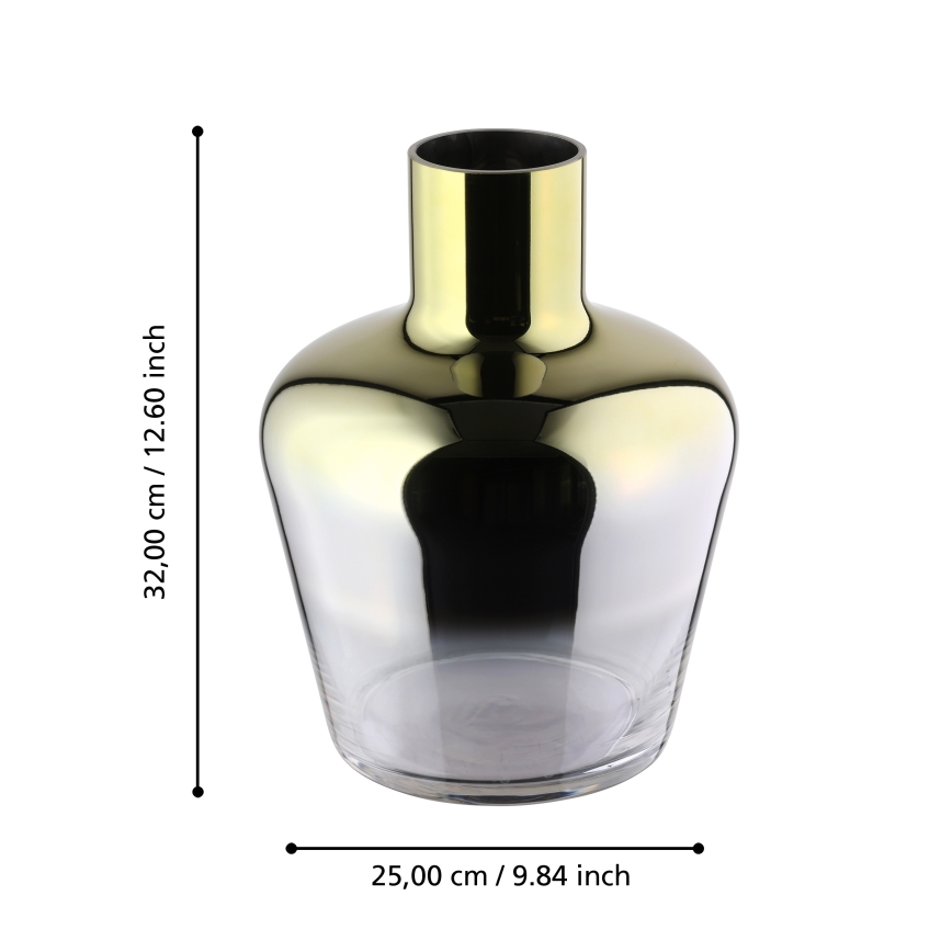 Eglo 421368 - Скляна ваза SAMUNTAI 32x25 см золота