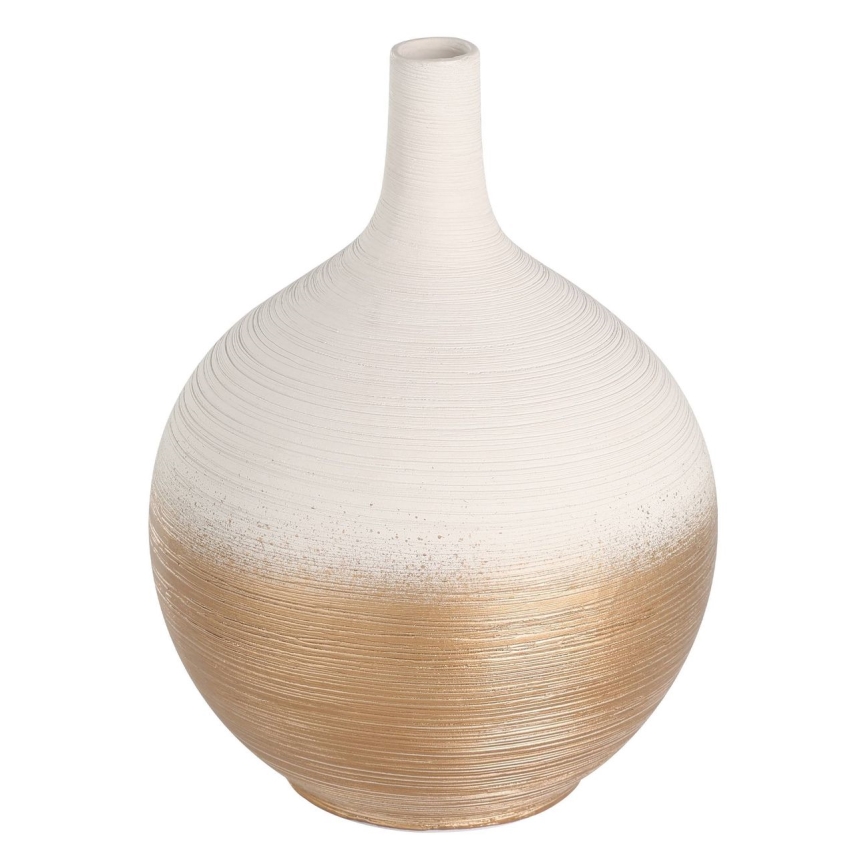 Eglo - Керамическая ваза 22x16 см белый/золотистый