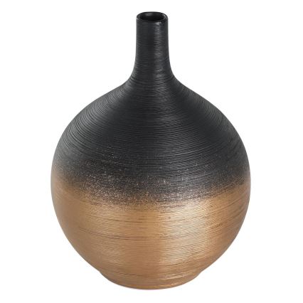 Eglo - Керамическая ваза 22x16 см черный/золотистый