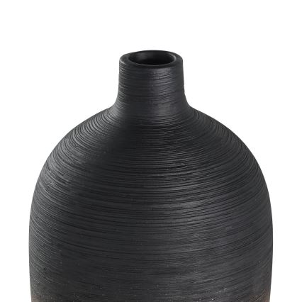 Eglo - Керамічна ваза 28x12,5 см чорний/золотий