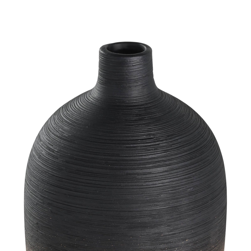 Eglo - Керамічна ваза 28x12,5 см чорний/золотий