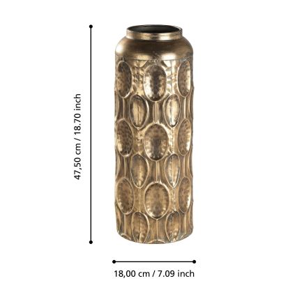 Eglo 421631 - Металева ваза LENGGENG 47,5x18 см, золота