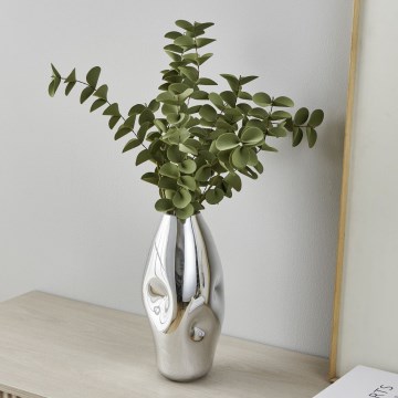 Eglo 421682 - Скляна ваза XIPORAI 28,5x14,5 см блискучий хром