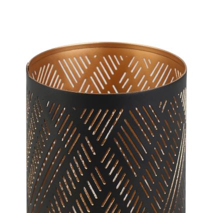 Eglo - Подсвечник 15x10 см черный/золотистый