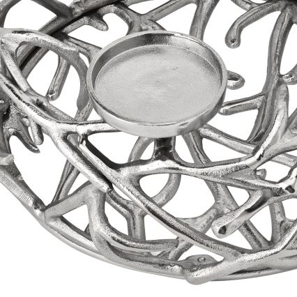 Eglo - Підсвічник 13,5x35 см срібний