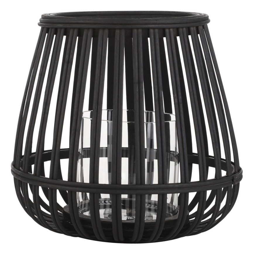 Eglo - Підсвічник 20x22 см чорний/бамбук