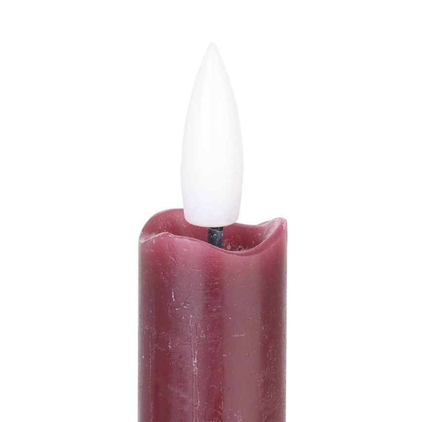 Eglo - НАБОР 2x Светодиодная свеча LED/1xAAA 24,5 см красный