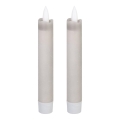 Eglo 422223 - НАБОР 2x Светодиодная свеча ANTANABE LED/1xAAA 15 см серый