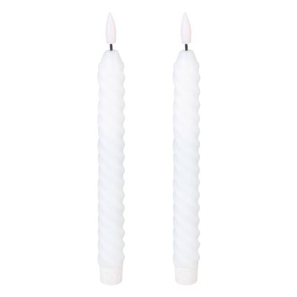 Eglo - НАБОР 2x Светодиодная свеча LED/1xAAA 25 см белый