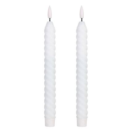 Eglo - НАБОР 2x Светодиодная свеча LED/1xAAA 25 см белый