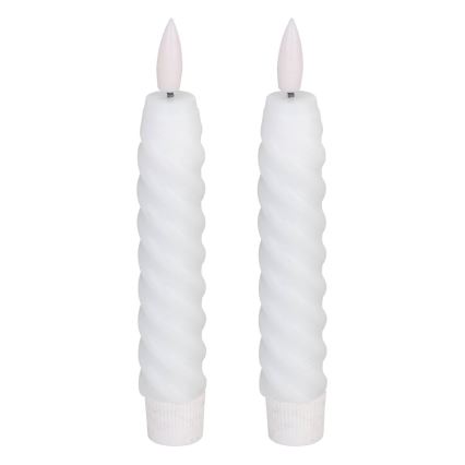 Eglo - НАБОР 2x Светодиодная свеча LED/1xAAA 15 см белый