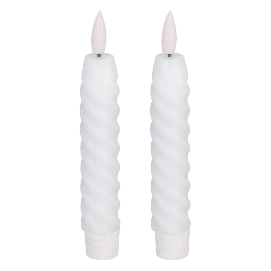 Eglo - НАБОР 2x Светодиодная свеча LED/1xAAA 15 см белый