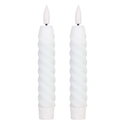 Eglo - НАБОР 2x Светодиодная свеча LED/1xAAA 15 см белый