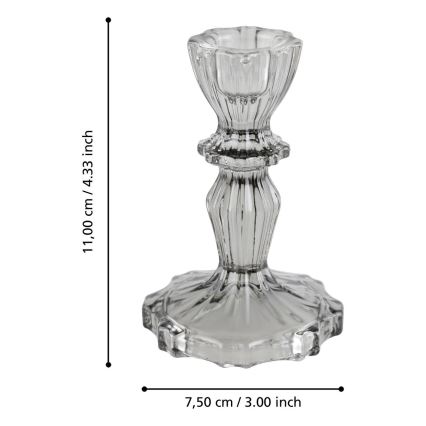 Eglo - Подсвечник 11x7,5 см серый